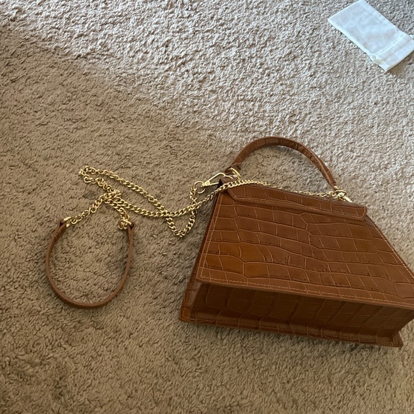 PERSAMAN NEW YORK Marta Embossed Satchel - Picture 7 of 11